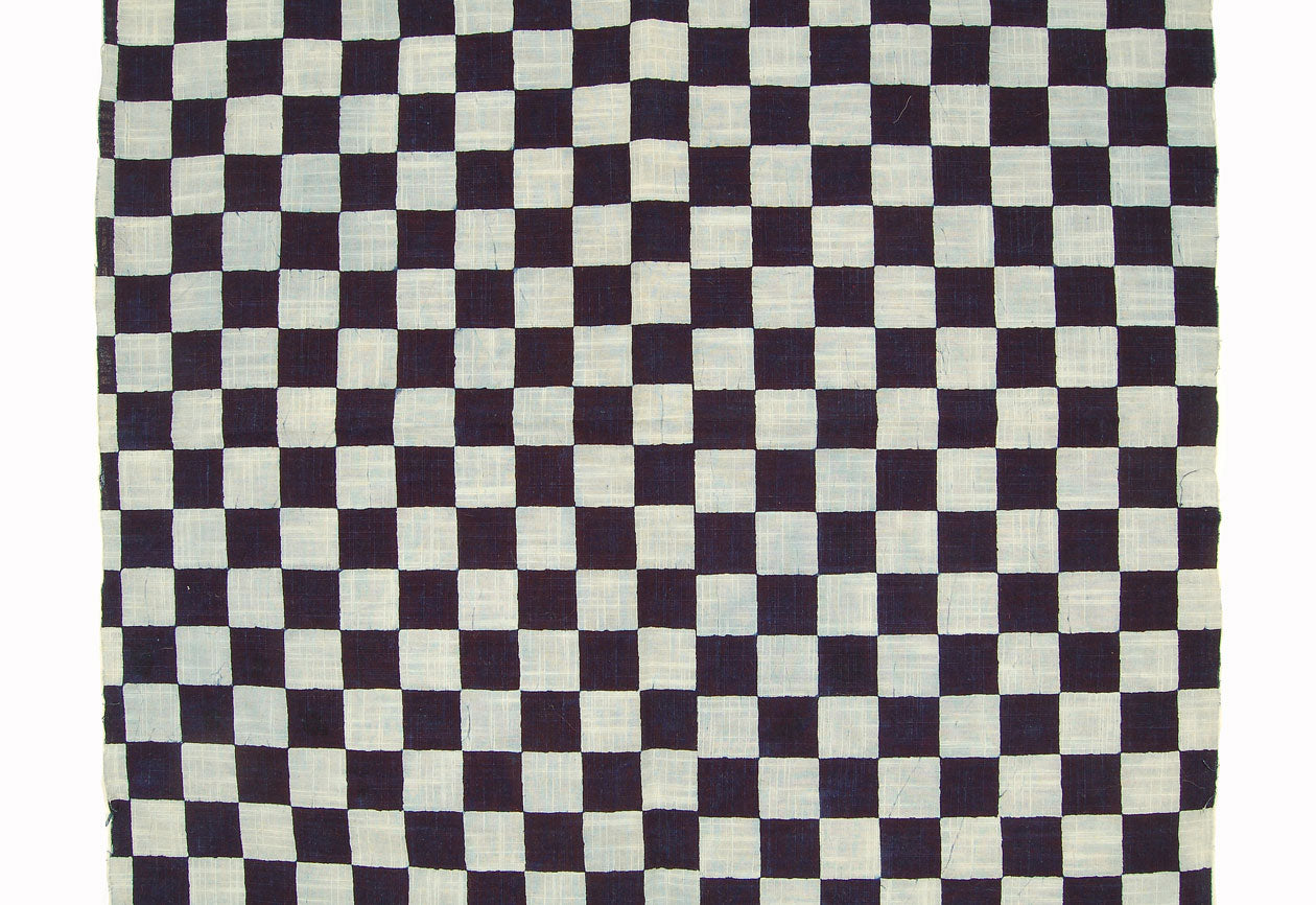 Indigo Checkerboard Panel