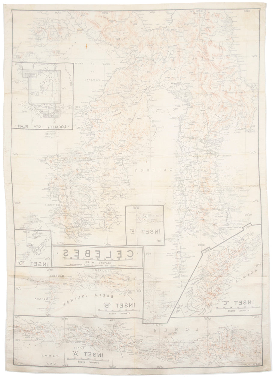 Silk Escape and Evasion Map (Celebes)