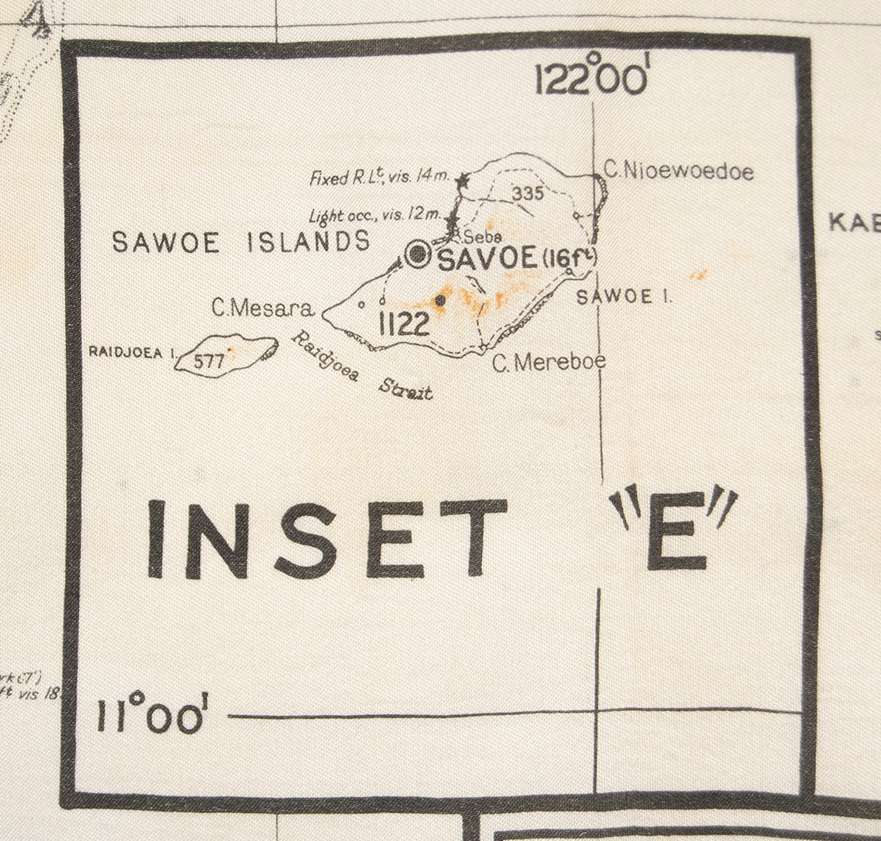 Silk Escape and Evasion Map (Celebes)