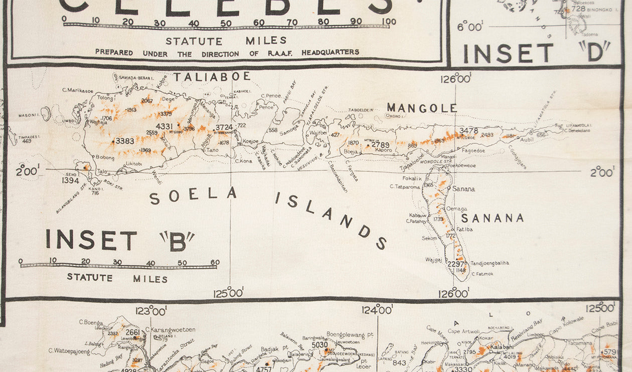Silk Escape and Evasion Map (Celebes)