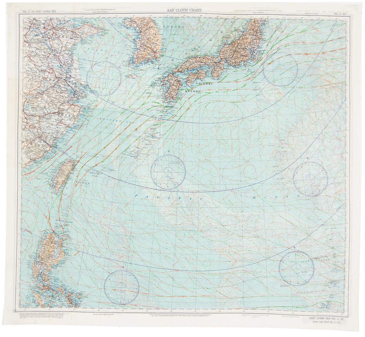 Silk Escape and Evasion Map (Eastern Asia)
