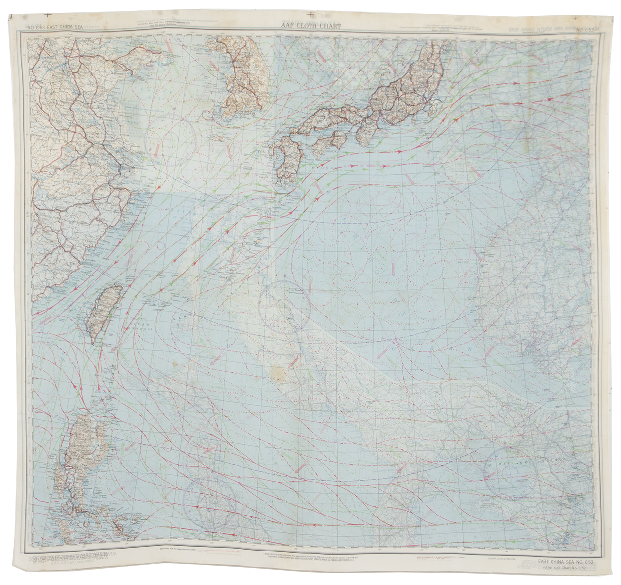 Silk Escape & Evasion Map (Japan and South China Sea)