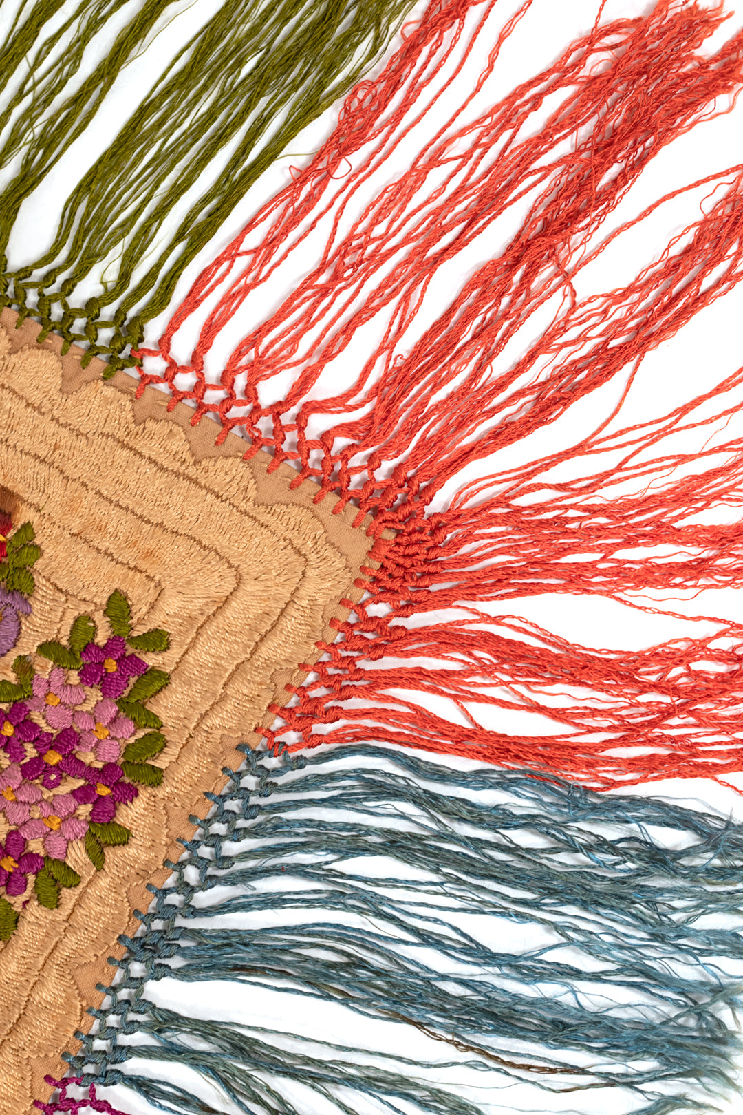 Matyó Embroidered Runner with Fringe