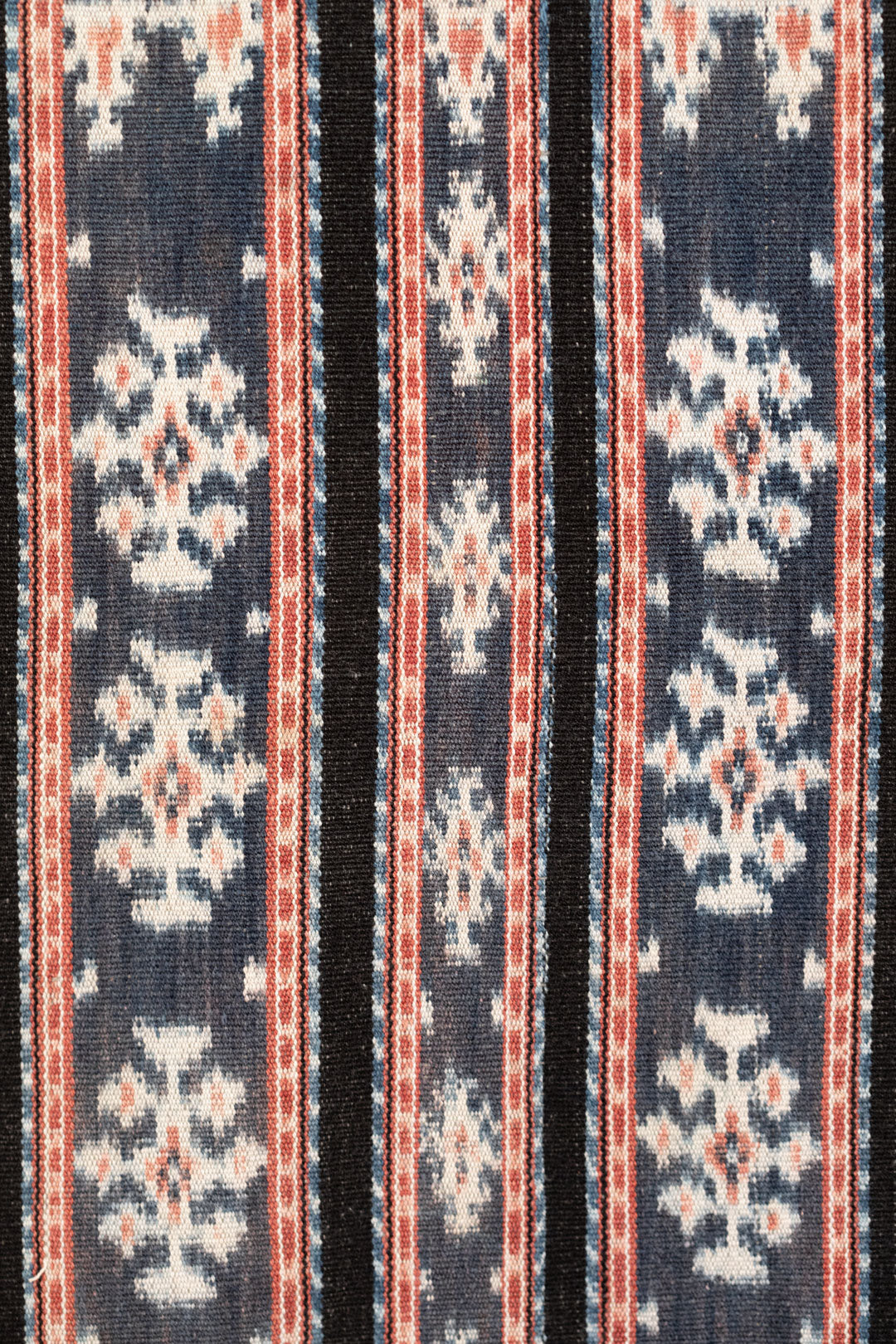 Peach & Indigo Ikat Shawl