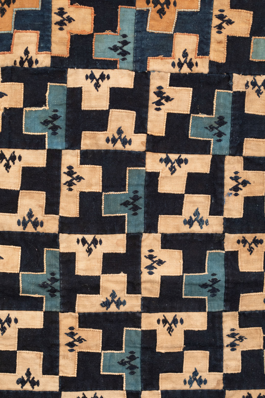 Geometric Applique Blanket