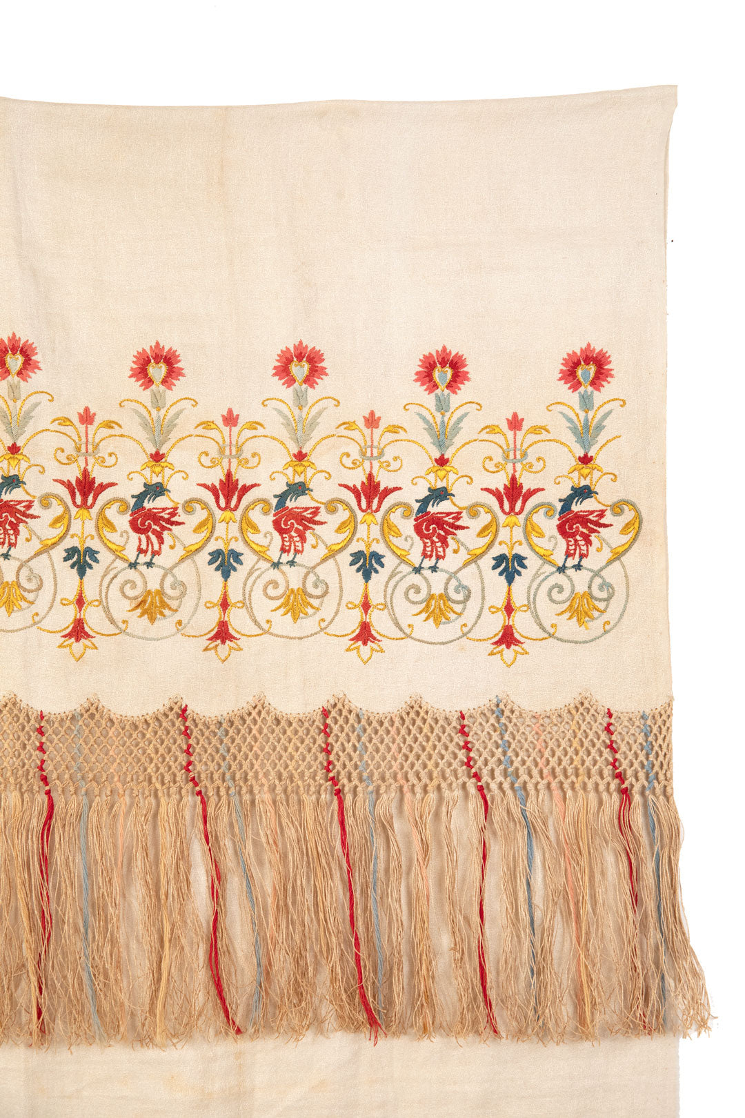 Embroidered Linen Shawl