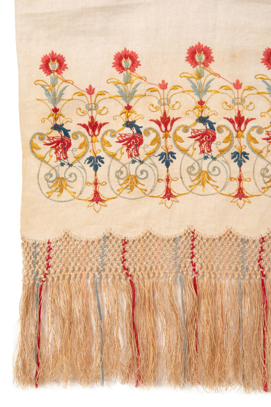 Embroidered Linen Shawl