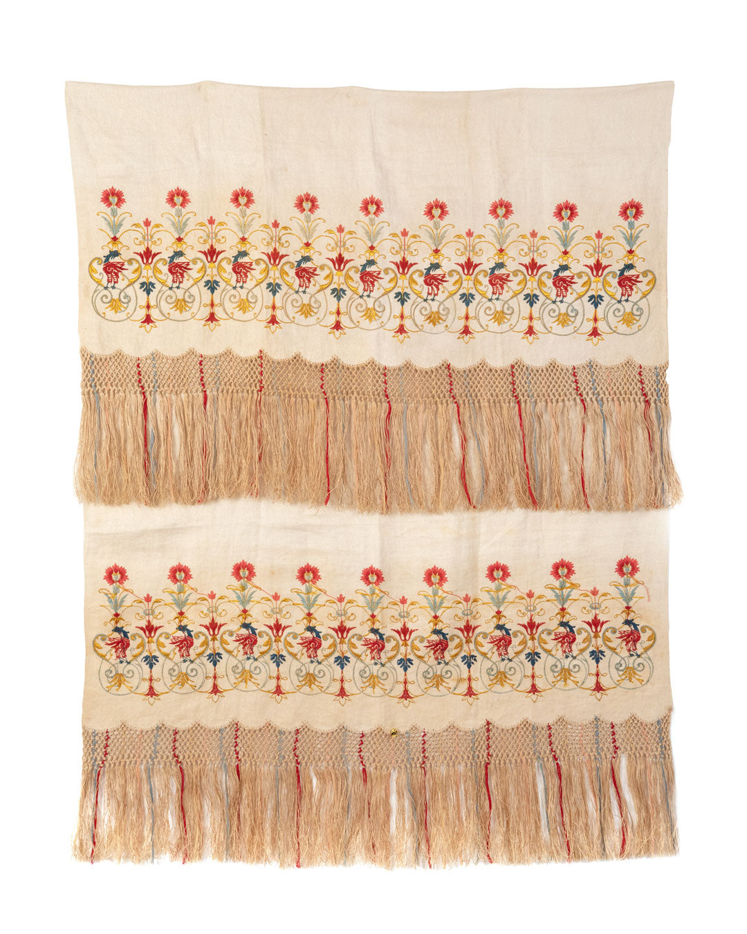 Embroidered Linen Shawl