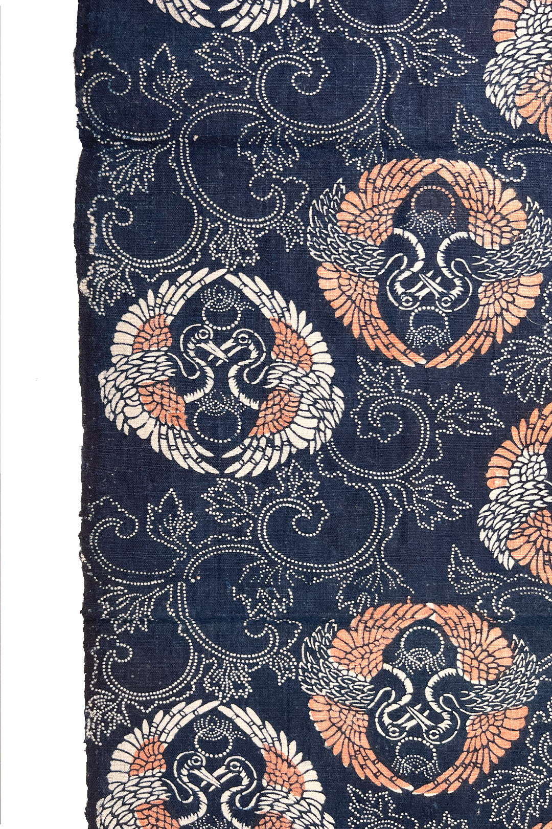 Kissing Cranes Katazome Panel