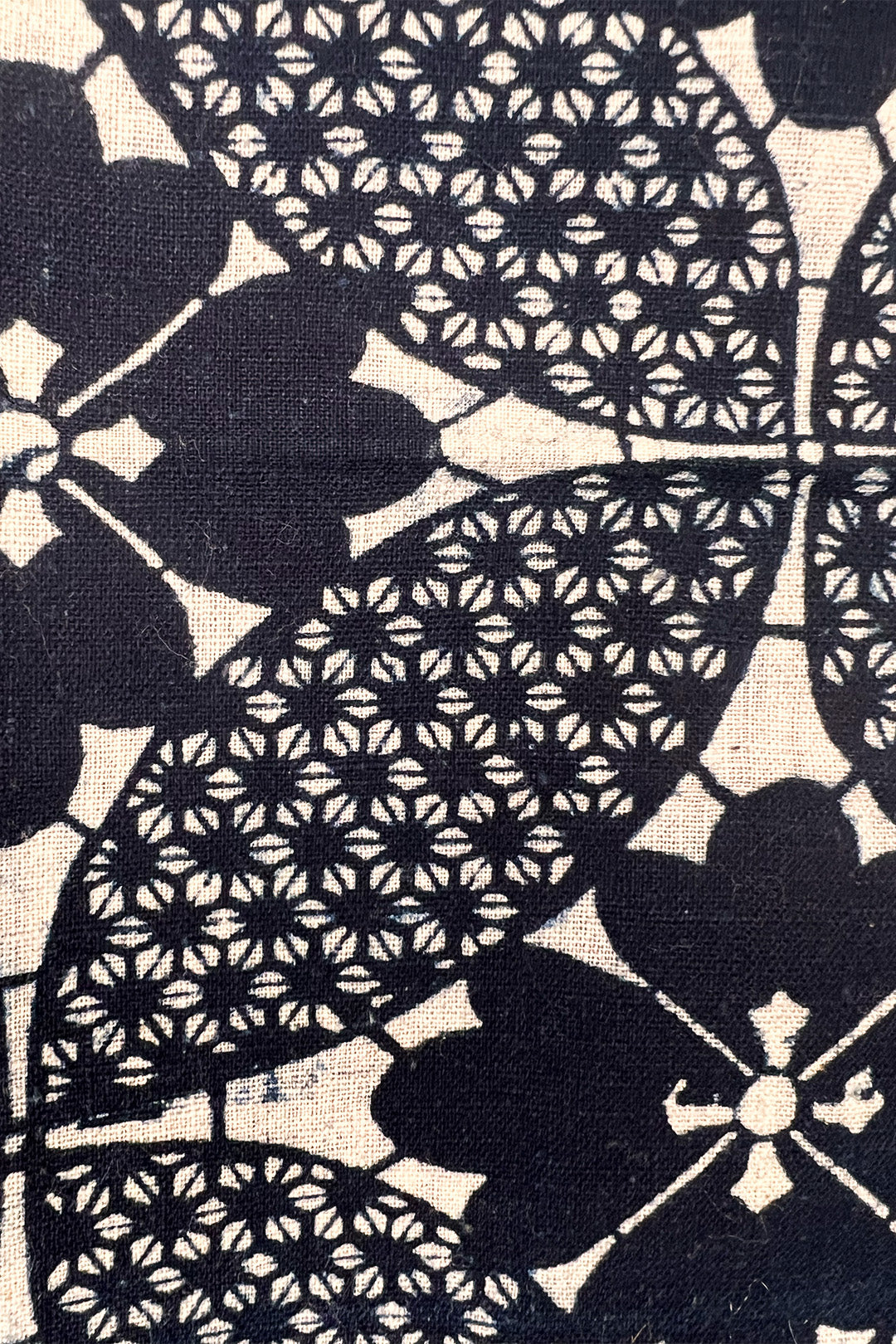 Floral Geometric Katazome Panel