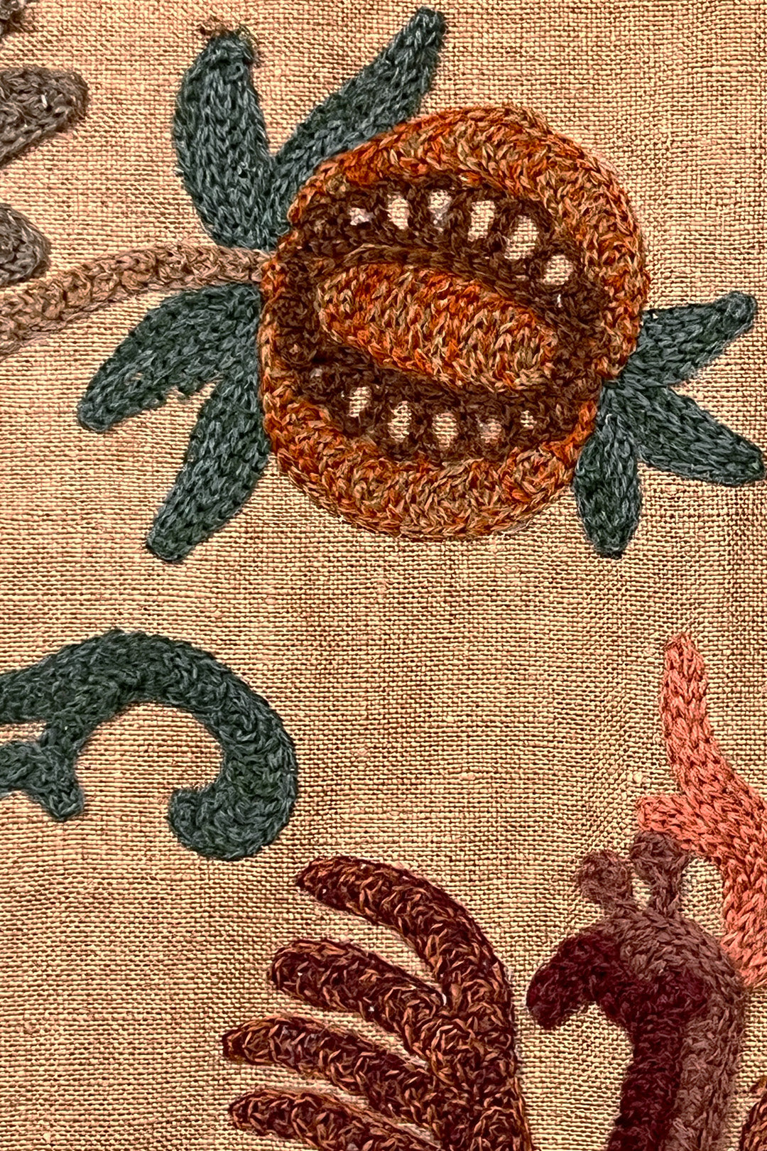 Crewel Embroidery Panel