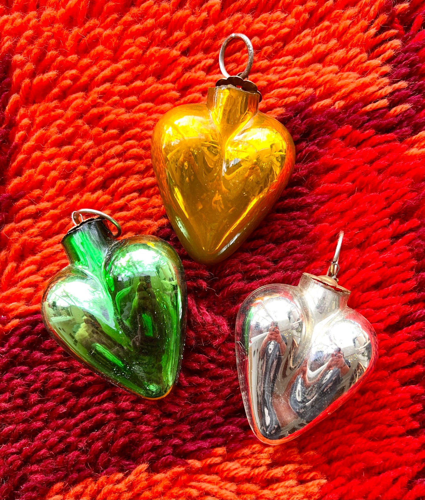 Mercury Glass Heart Ornament