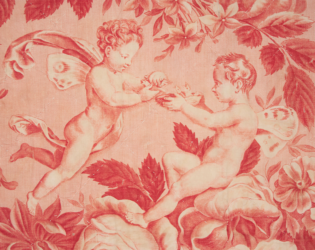 Toile with Cherubs