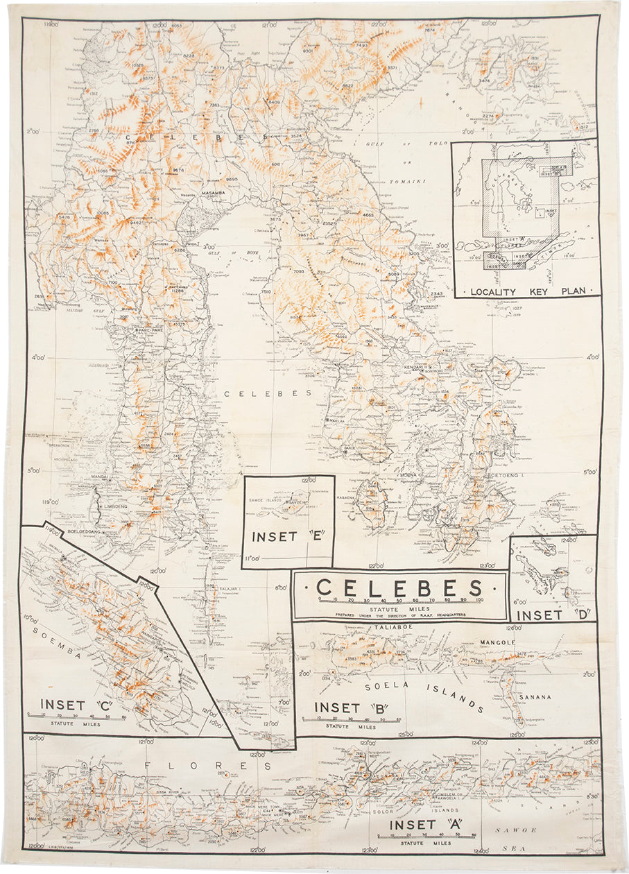 Silk Escape and Evasion Map (Celebes)
