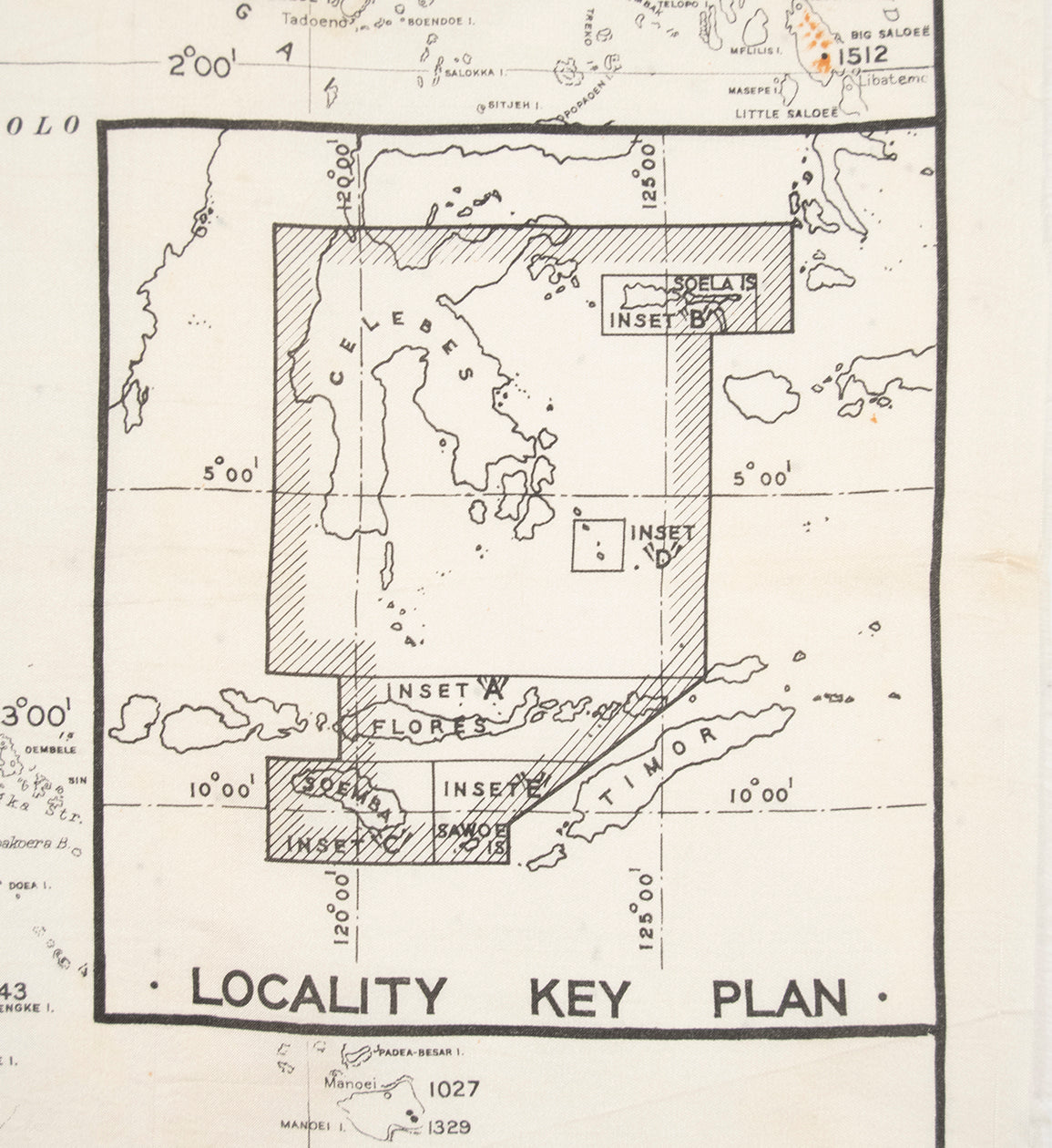 Silk Escape and Evasion Map (Celebes)