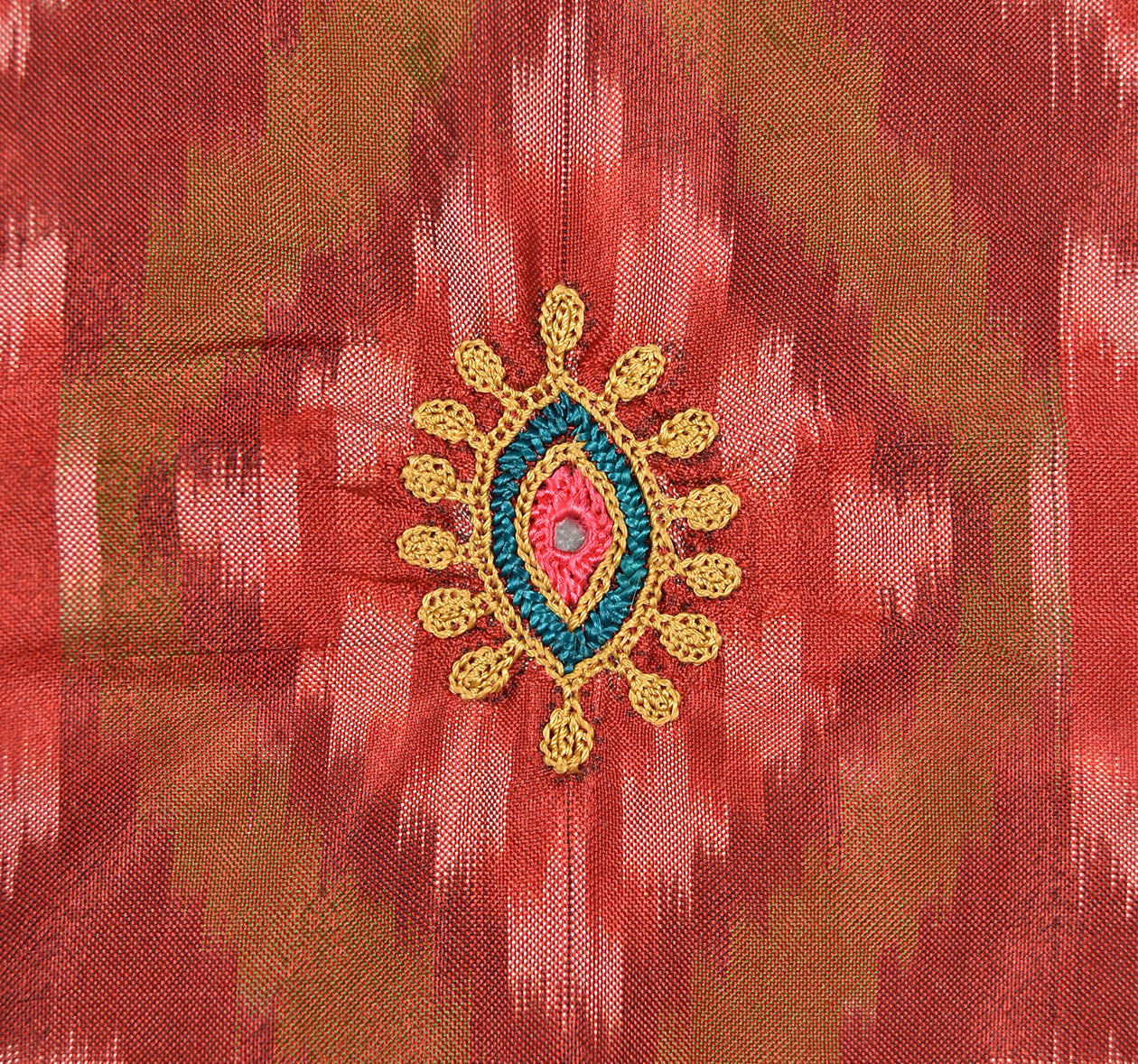 Embroidered Ikat