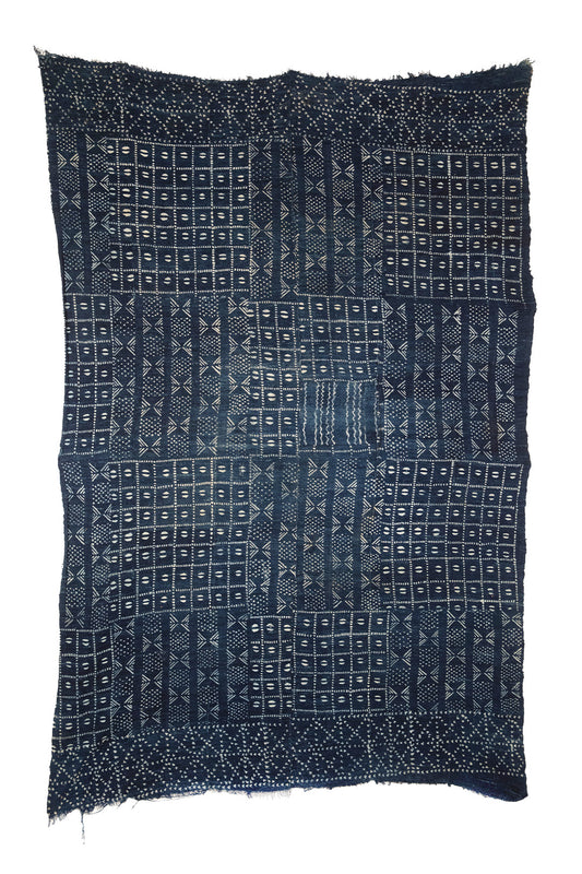 Indigo Strip-Woven Cloth