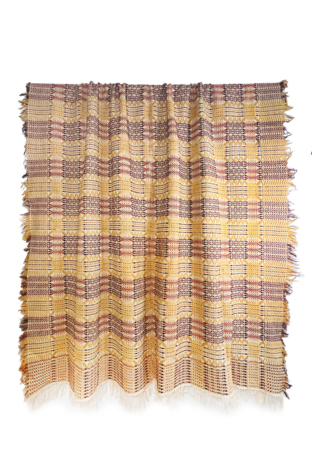 Woven Geometric Coverlet