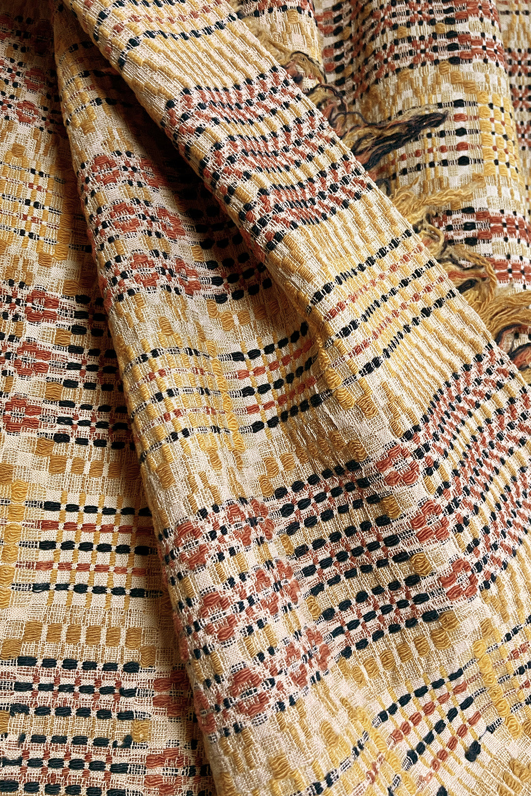 Woven Geometric Coverlet