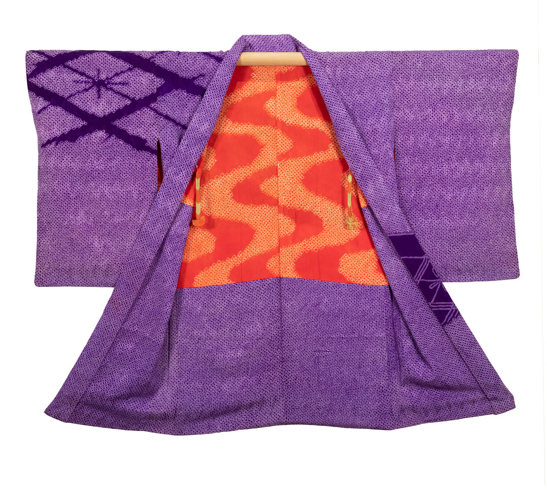 Purple Shibori Kimono